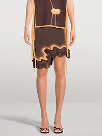 Audrey Wavy Border Mini Skirt