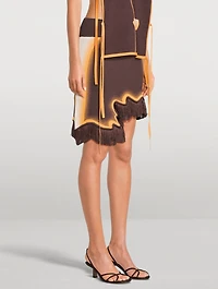Audrey Wavy Border Mini Skirt