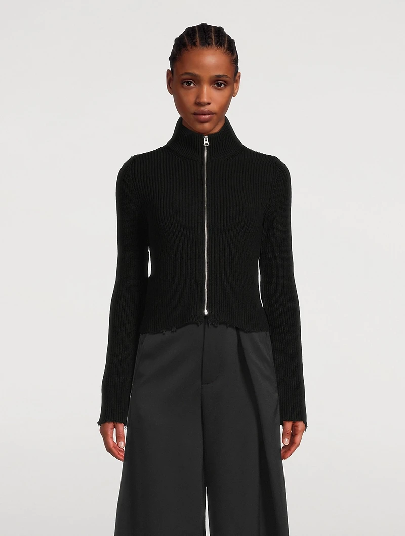 Zip-Front Cardigan