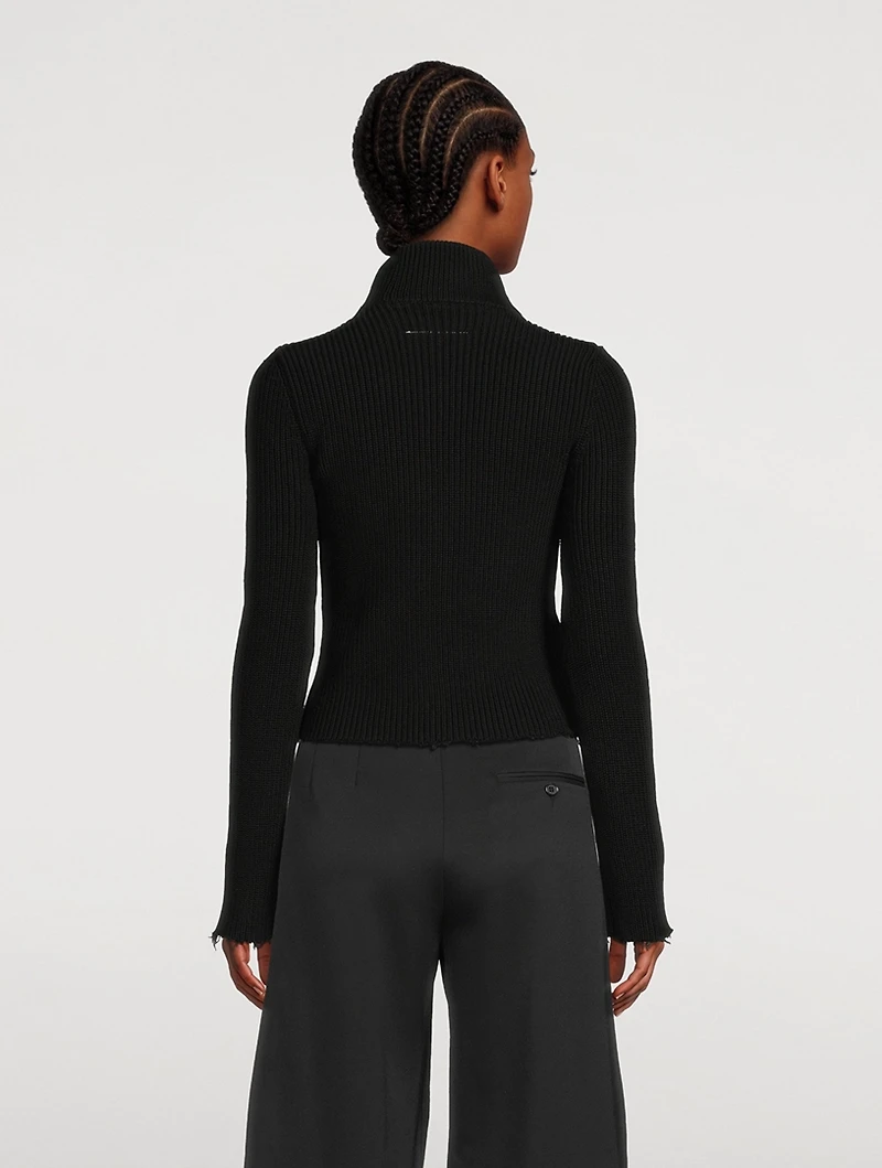 Zip-Front Cardigan