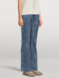 Crinkle Bootcut Jeans