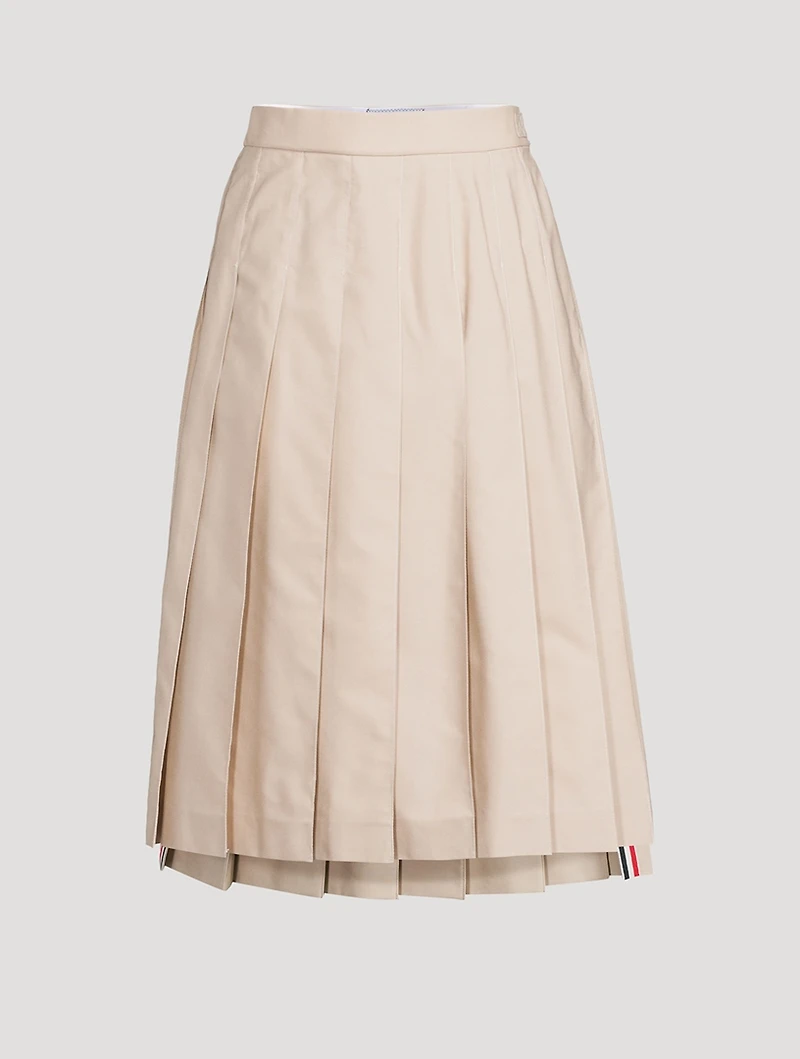 Pleated Midi Skirt