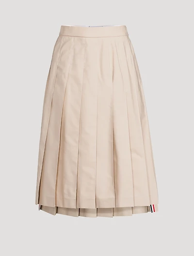 Pleated Midi Skirt