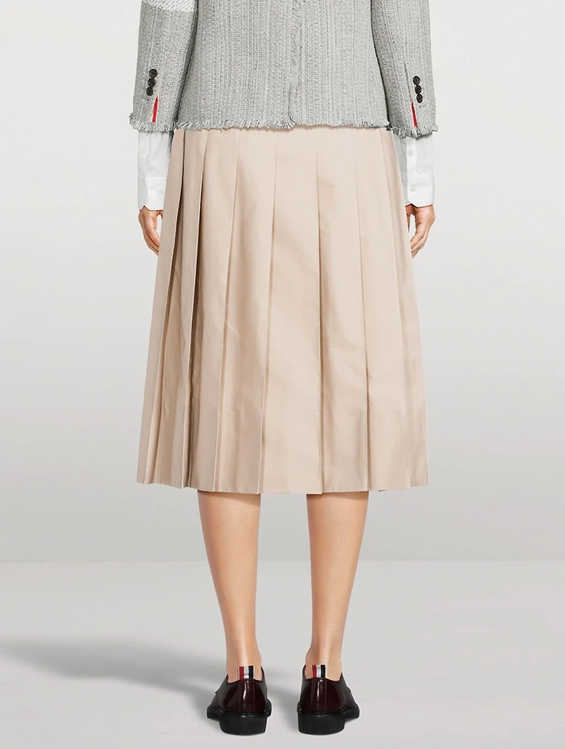 Pleated Midi Skirt
