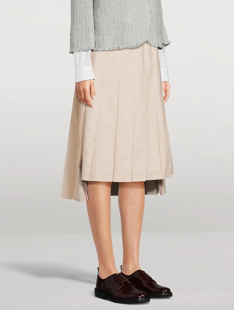 Pleated Midi Skirt