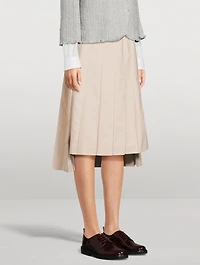 Pleated Midi Skirt