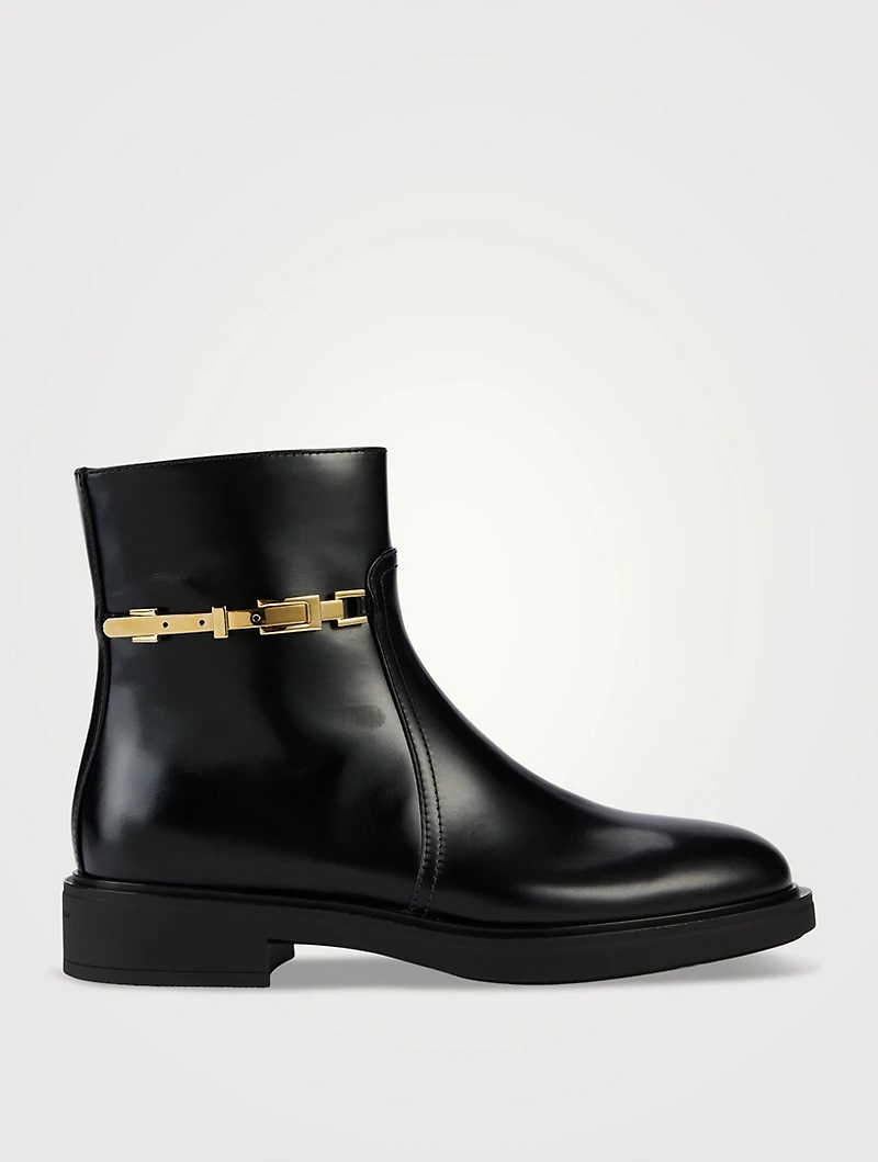 Martine Leather Ankle Boots