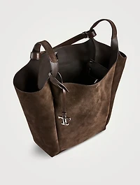 Medium Suede Bucket Bag