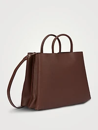 Small T Timeless Leather Shopping Bag