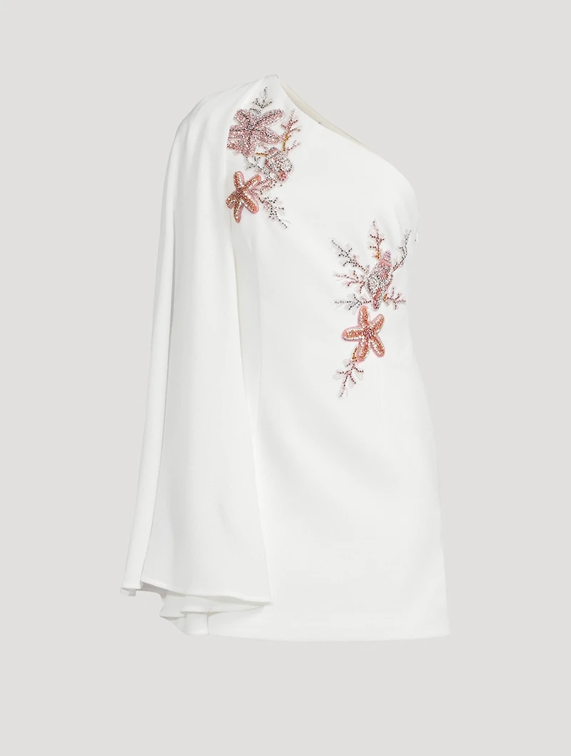 Chantara Embellished One-Shoulder Mini Dress