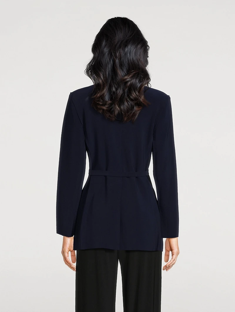 Double-Breasted Belted Jacket