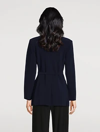 Double-Breasted Belted Jacket