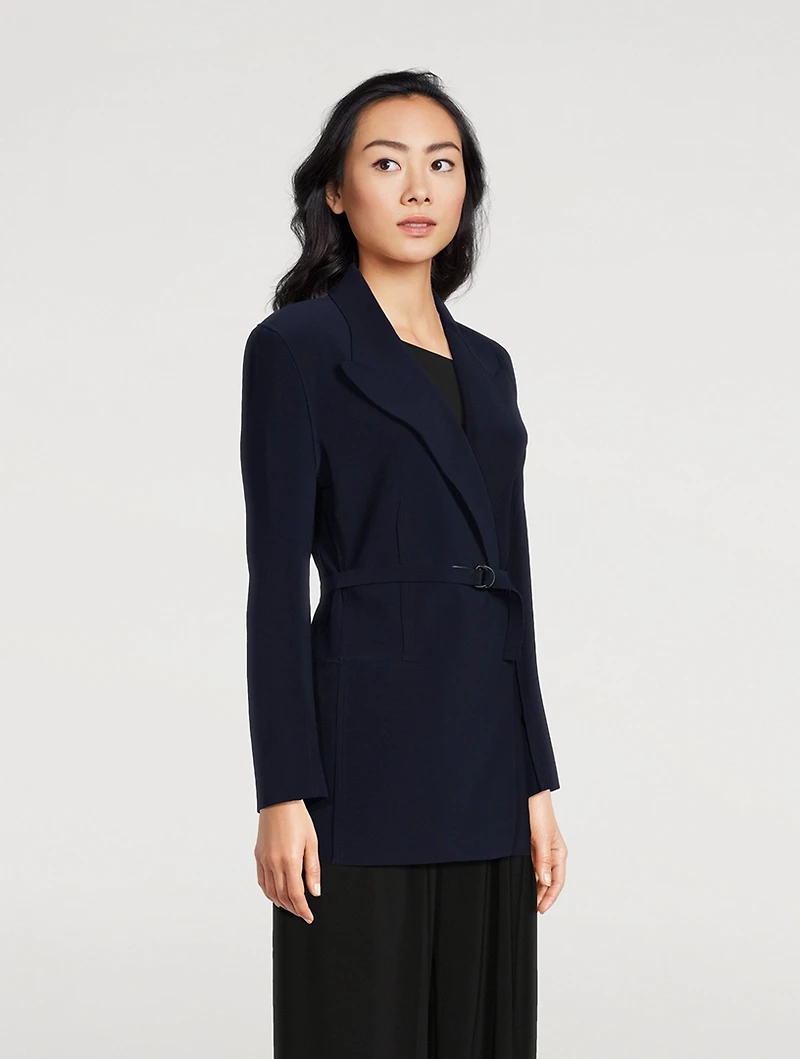Double-Breasted Belted Jacket