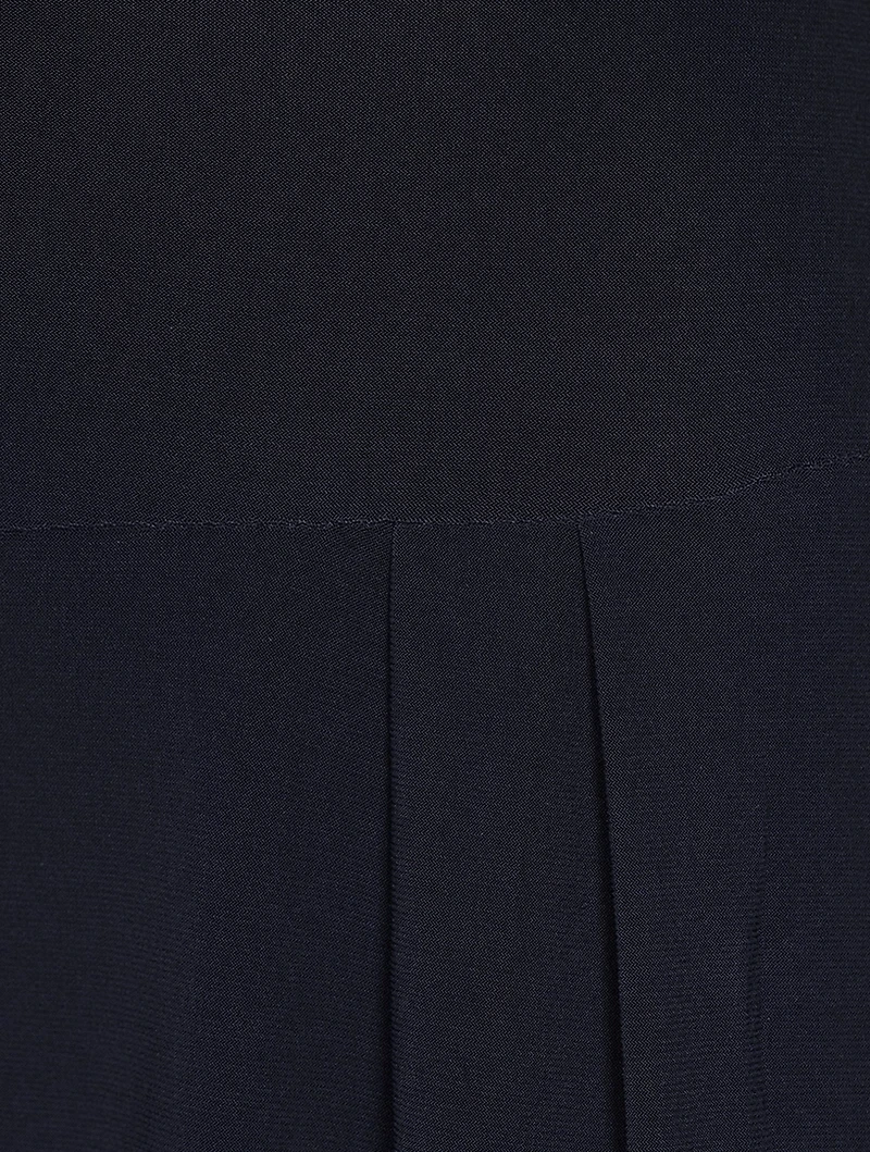 High-Waisted Pleated Trousers