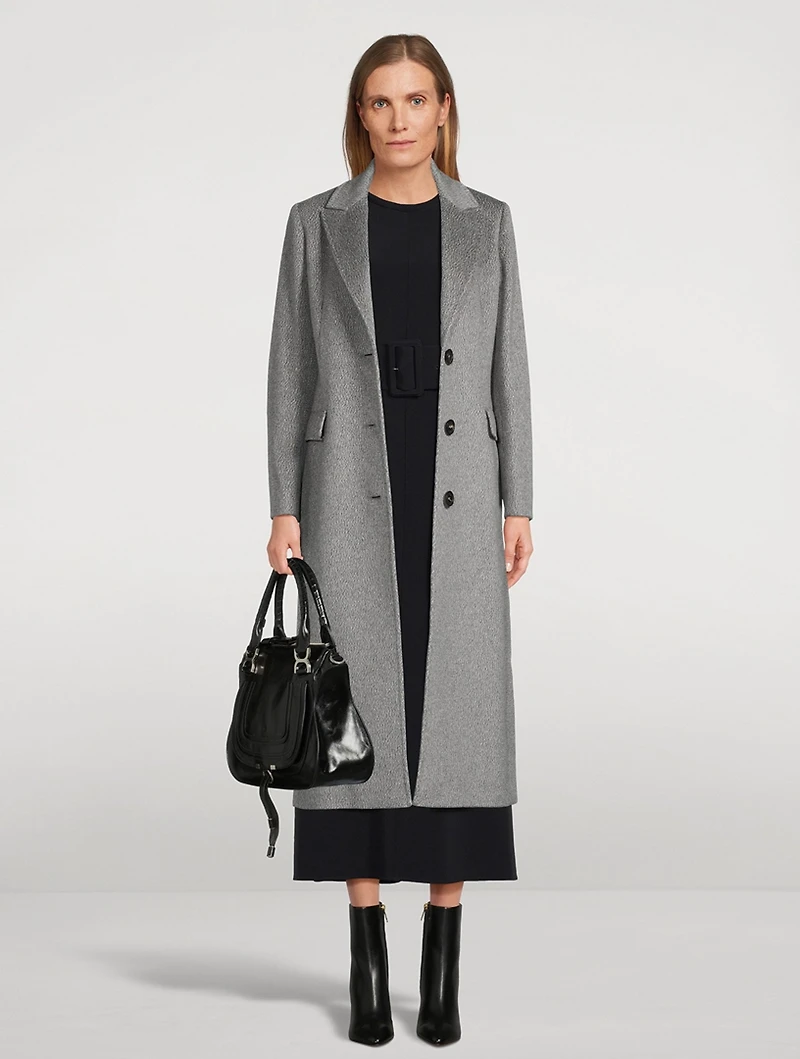 Single-Breasted Cashmere Coat