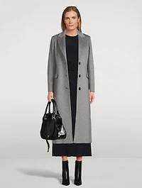Single-Breasted Cashmere Coat