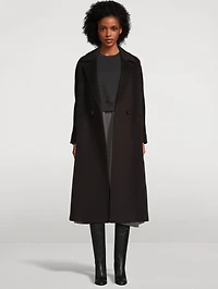 Oversized Double-Breasted Wool Coat