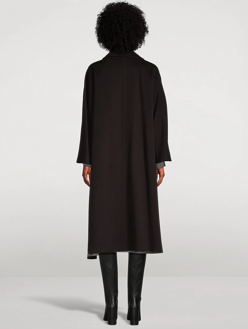 Oversized Double-Breasted Wool Coat