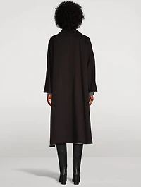 Oversized Double-Breasted Wool Coat