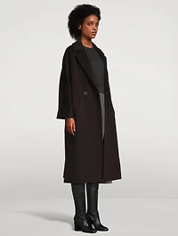 Oversized Double-Breasted Wool Coat