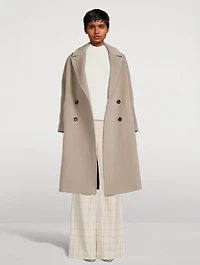Double-Breasted Wool Cashmere Coat