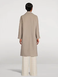 Double-Breasted Wool Cashmere Coat