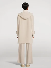 Wool-Alpaca Hooded Coat