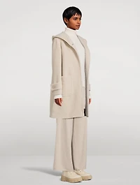 Wool-Alpaca Hooded Coat