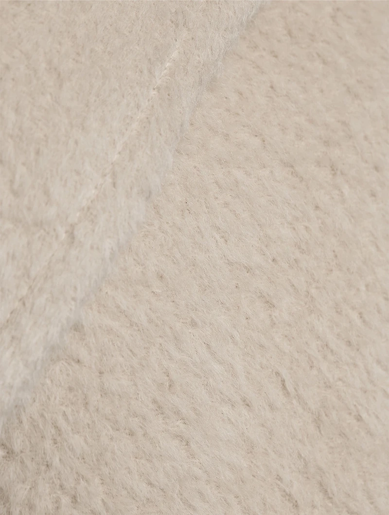 Wool-Alpaca Hooded Coat