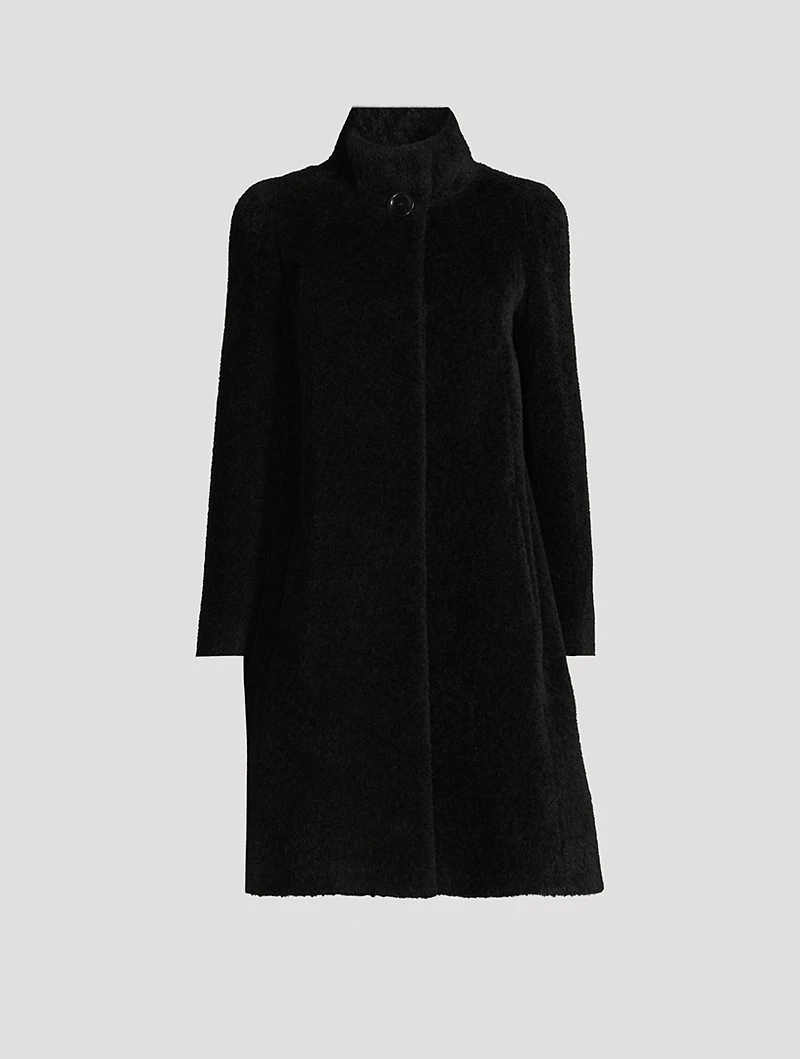 Wool-Alpaca Swing Coat