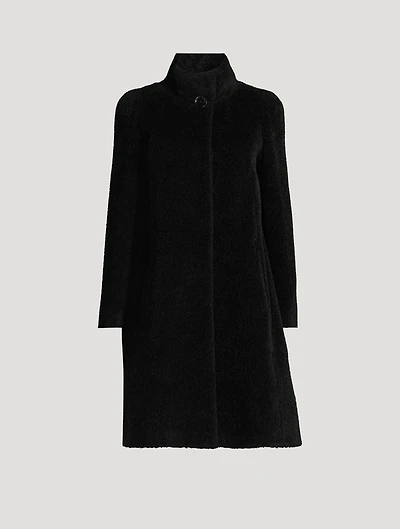 Wool-Alpaca Swing Coat