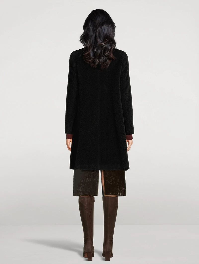 Wool-Alpaca Swing Coat
