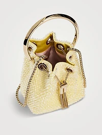 Micro Bon Bon Beaded Satin Clutch