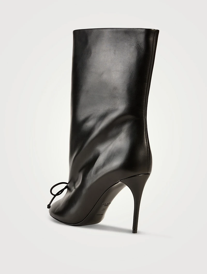 Decolette Leather Boots
