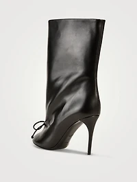 Decolette Leather Boots
