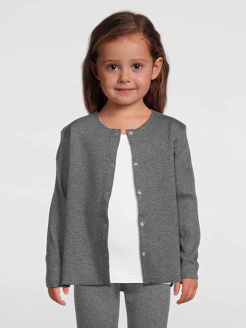 Baby And Kids Rib Cardigan