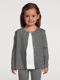 Baby And Kids Rib Cardigan