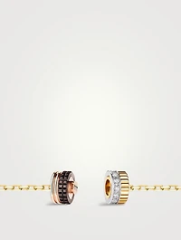 Small Quatre Classique Pendant Gold With Diamonds