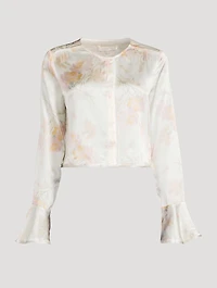 Lyndon Silk Blouse Floral Print