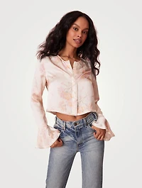 Lyndon Silk Blouse Floral Print