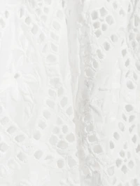 Nevis Tiered Eyelet Cotton Dress