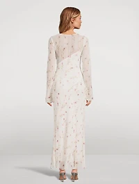 Dalila Chiffon Maxi Dress Floral Print