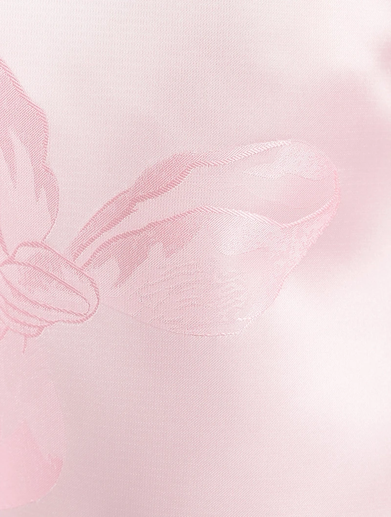 Rhoswen Bow-Trimmed Satin Mini Dress