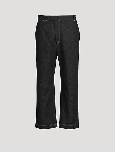 Unconstructed Straight-Leg Pants