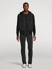 Wool And Nylon Quilted Jacket