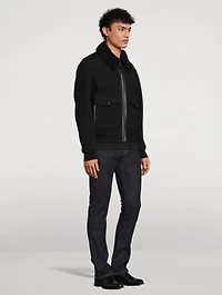 Wool Double-Face Blouson With Detachable Collar