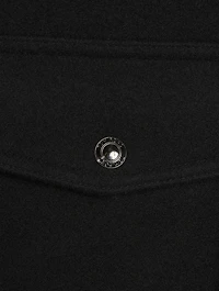 Wool Double-Face Blouson With Detachable Collar
