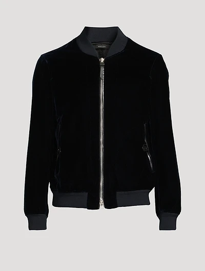 Velvet Bomber Jacket