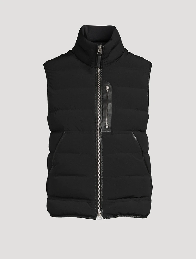 Stretch Nylon Puffer Gilet