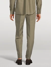 Cotton Satin Trousers